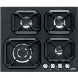 Piano Cottura Urano HLNM6G0 a Gas 4 Fuochi Gas 1 Tripla Corona Colore Nero precio