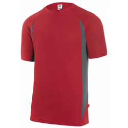 Velilla Serie 105501 T-Shirt rossa poliestere tecnica da lavoro tempo libero sport, taglia M características