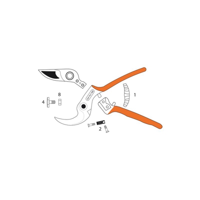 Molla "Ti1" Ricambio X Forbici "Universale/Ergonomic" Castellari Caste1