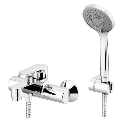 H2omix 3000 miscelatore vasca esterno con doccia duplex cromato