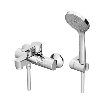 H2omix 5000 miscelatore vasca esterno con doccia duplex cromato