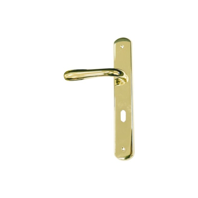 Maniglia Con Placca Oro Lucido V. "Amalfi" Tele1