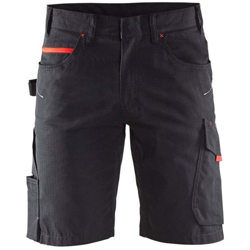Pantaloncini corti multitasche Blaklader 1499 Service-Nero/Rosso-52 - Nero/Rosso - - Nero/Rosso en oferta