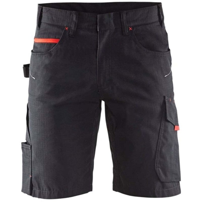 Pantaloncini corti multitasche Blaklader 1499 Service-Nero/Rosso-52 - Nero/Rosso - - Nero/Rosso