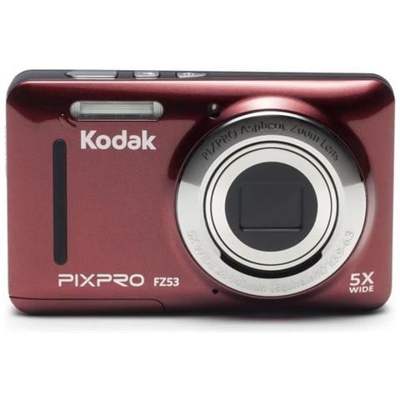 Cz53-rd - Pixpro - Fotocamera Compatta - Zoom Ottico X5 - Sensore Ccd 16 Milioni Di Pixel - Schermo Lcd 2,7 '' - Rosso