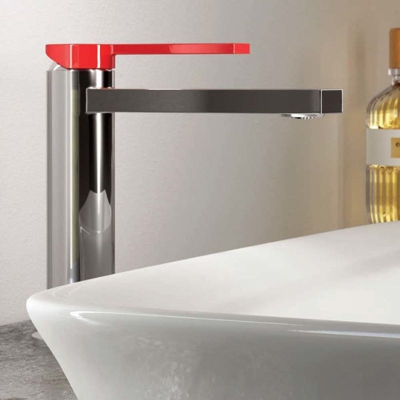 Color miscelatore lavabo cromato con piletta click clack