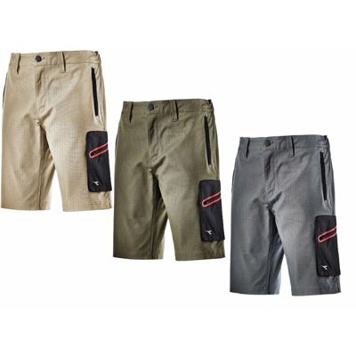 Pantaloncini da lavoro Diadora Utility BERMUDA STRETCH-Grigio-L - Grigio - - Grigio