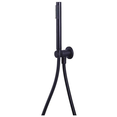 Paffoni set doccia incasso tondo con doccia Master in metallo nero opaco