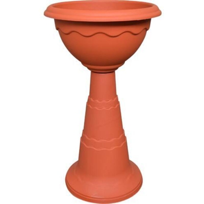 Fioriera Calice Doppio Bordo Terracotta Duplas