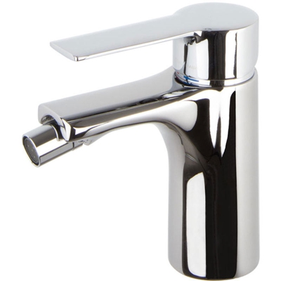 Mast miscelatore bidet con scarico e troppo pieno cromato