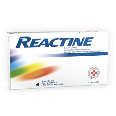 Reactine 5 mg + 120 mg Compresse
