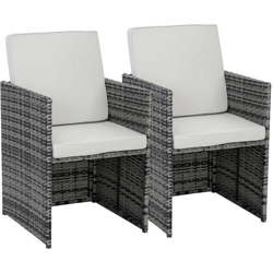 Set di 2 poltrone Chicago - Florida - Grigio en oferta
