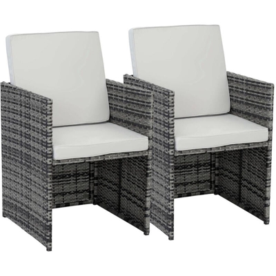 Set di 2 poltrone Chicago - Florida - Grigio