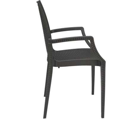 POLTRONA RATTAN BISTROT (polimerica) | Moka
