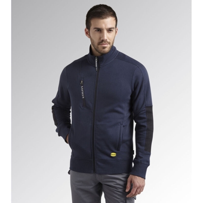 Felpa da lavoro Diadora Utility Sweatshirt FZ Litework-Blu-S - Blu - - Blu