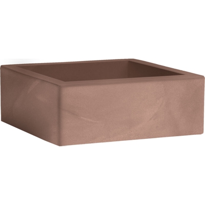 Vaso quadrato basso MINOS 60x60 - AVANA - NICOLI