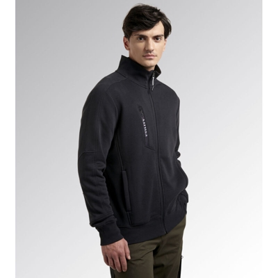 Felpa da lavoro Diadora Utility Sweatshirt FZ Litework-Nero-XXL - Nero - - Nero