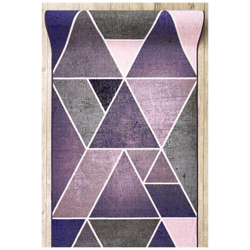 Passatoia Gommata Triangoli La Gomma Violet 120 Cm Toni Viola 120x540 Cm en oferta
