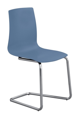 SEDIA CANDY MAT (gambe a C) | Blu avio