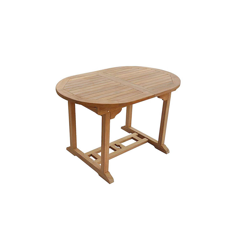 BENEFFITO - Tavolo da giardino estensibile ovale in teak, lunghezza 120 a 170 cm, 6 persone - teak naturale características