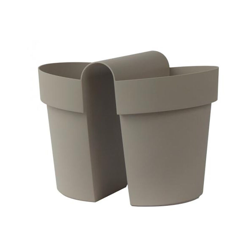 Balconiera BE-UP VASO 33X25 – TORTORA - EURO3PLAST precio