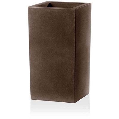 Vaso Fioriera in resina SCHIO CUBO ALTO 40x40 - BIANCO - TERAPLAST