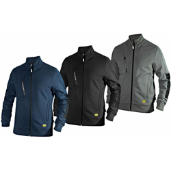 Felpa da lavoro Diadora Utility Sweatshirt FZ Litework-Blu-XXXL - Blu - - Blu precio