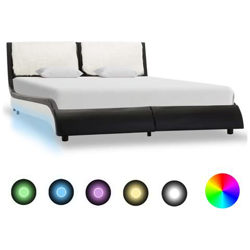 Giroletto Con Led Nero E Bianco In Similpelle 120x200 Cm características