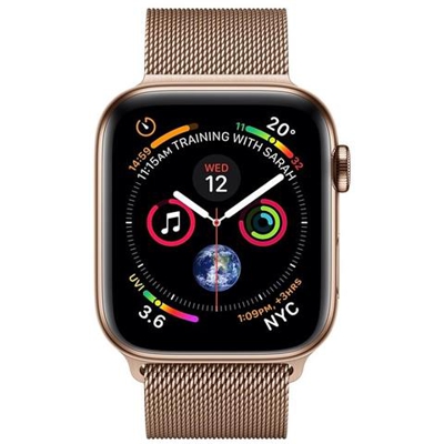 Watch Series 4 44mm Impermeabile 5ATM 16GB Bluetooth Wi-Fi +4GLTE GPS Cardiofrequenzimetro Oro