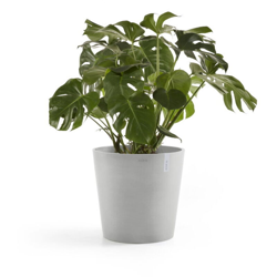 Vaso Tondo AMSTERDAM Ø60 H49 - WHITE GREY - ECOPOTS en oferta