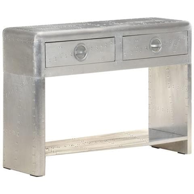 Credenza Stile Aviatore 110x30x75 Cm In Metallo