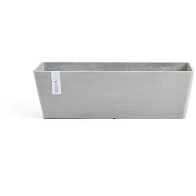 Balconiera Cassetta BRUGES 55X17 H17 - WHITE GREY - ECOPOTS