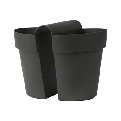 Balconiera BE-UP VASO 33X25 – ANTRACITE - EURO3PLAST