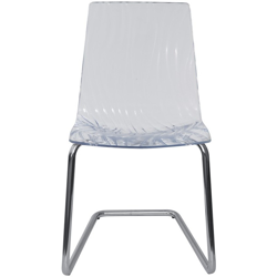 SEDIA CALIMA (gambe a C) | Trasparente precio