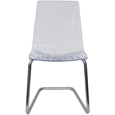 SEDIA CALIMA (gambe a C) | Trasparente