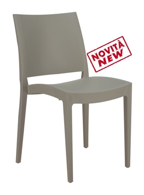 SEDIA TRIESTE (greenpol) | Grigio perla