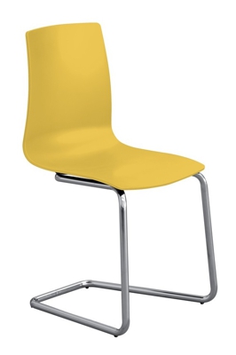 SEDIA CANDY MAT (gambe a C) | Giallo