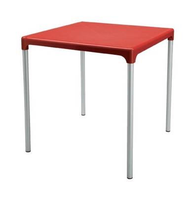 TAVOLO BOULEVARD (quadrato) | Rosso