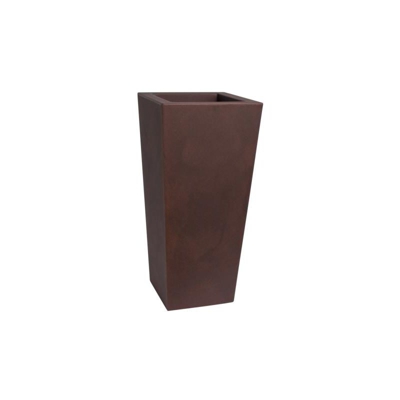Vaso Quadrato KIAM 40X40 H90 - RUGGINE - EURO3PLAST