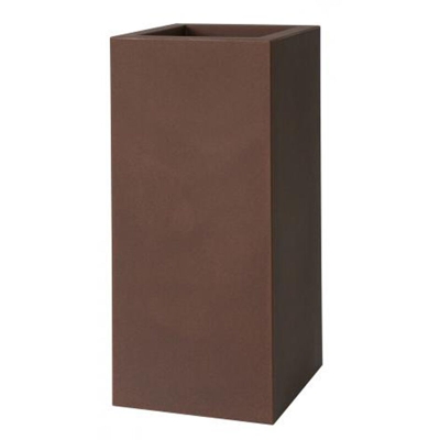 Fioriera KUBE HIGH VASO ALTO 30X30 - RUGGINE - EURO3PLAST