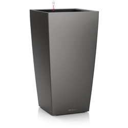 Vaso fioriera da tavolo CUBICO PREMIUM 22x22 con auto irrigazione - ANTRACITE METALLIZZATO - LECHUZA precio