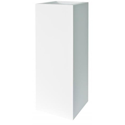 Fioriera rettangolare KUBE TOWER VASO ALTO 30X30 H 90 - BIANCO - EURO3PLAST