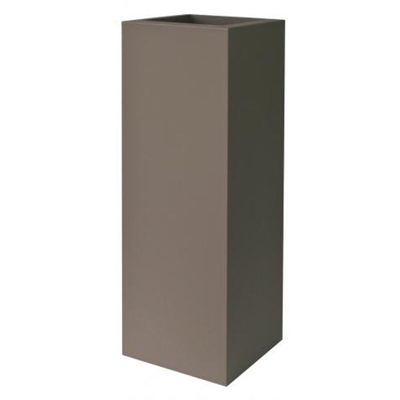 Fioriera rettangolare KUBE TOWER VASO ALTO 30X30 H 90 - TORTORA - EURO3PLAST