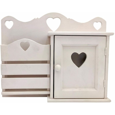 Domeahome - Porta Lettere e Chiavi Artigianale - Cuore Colori Cashmere