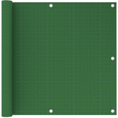 vidaXL Schermo Frangivista per Balcone Verde Chiaro 90x500 cm in HDPE - Verde