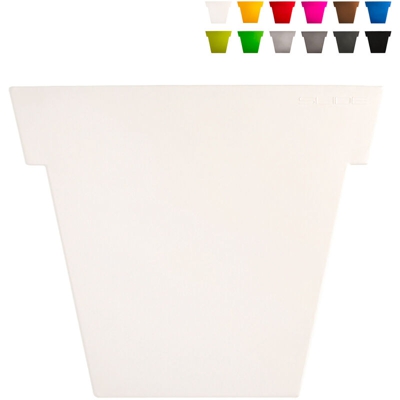 Vaso per piante Il Vaso 140 cm design moderno Slide | Colore: Bianco