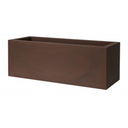 Fioriera rettangolare KUBE CASSETTA 100X40 H40 - RUGGINE - EURO3PLAST en oferta