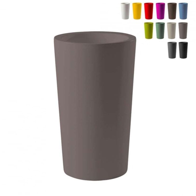 Slide - Vaso X-Pot versione alta H 135-Grigio Argilla