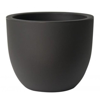 Vaso tondo ETRIA Ø44 H36 - NERO PERLA - EURO3PLAST