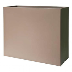 Fioriera rettangolare KUBE HIGH CASSETTA 100X40 - TORTORA - EURO3PLAST en oferta